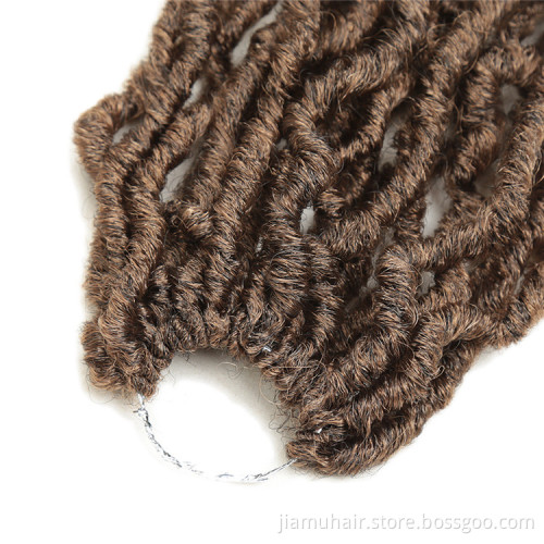 18 24 36 inch nu loc crochet hair faux locks crochet synthetic hair goddess locs crochet hair  extension